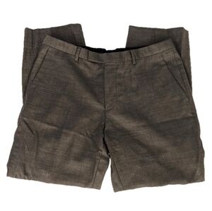 Hugo Boss grey pleated dress pants